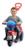 Triciclo De Passeio Infantil Motoquinha Com Empurrador Pedal Vermelho, Azul