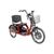 Triciclo Elétrico Duos Confortável para Adultos Motor 800w Vermelho