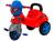 Triciclo Infantil Baby City Menina com Empurrador Preto, Vermelho