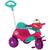 Triciclo Infantil Bandeirante Velobaby de Pedal com Empurrador Rosa