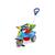 Triciclo Infantil Carrinho Motoca Passeio com Empurrador Pedal Menina Menino Haste Removível c/ Porta Objetos Suporta até 25kg  - Maral Brinquedos Colorido