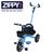 Triciclo Infantil Com Apoiador Apoio Para Os Pes Zip Toys Azul