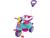 Triciclo Infantil com Empurrador Avespa Maral Rosa