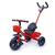 Triciclo infantil com guidão e pedal 2 em 1 cesto passeio mega compras Vermelho