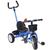 Triciclo Infantil com Haste Empurrador Pedal Motoca Velotrol 2 em 1 Reforçado Brinqway BW-082 Azul