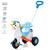 Triciclo Infantil de Pedal Com Empurrador Fantasy Calesita Azul