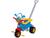 Triciclo Infantil Dino Pink com Empurrador Azul