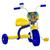 Triciclo Infantil Motoca Ultra Bikes Menina Menino Azul, Amarelo