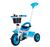 Triciclo Infantil Passeio Com Empurrador 3 Rodas Azul, 22232