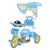 Triciclo Infantil Passeio Motoca Empurrador 2 Em1 Importway Azul
