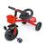 Triciclo infantil pedal e cestinha suporta até  25 kg mega compras Vermelho