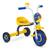 Triciclo Motoca Passeio Para Menino Menina Infantil Nathor Amarelo, Azul