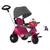 Triciclo Velobaby Reclinavel Com Capota Passeio Pedal Bandeirante Rosa