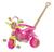 Triciclo Velotrol Infantil Tonquinha Bebe Motoca Menina Dino Rosa Magic Toys Rosa