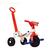 Triciclo velotrol velocipede velocipe motoquinha motinha mini moto moto de tres rodas haste empurrar Super patrol, Branco, Vermelho