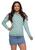 Tricô Blusa Sueter Pink Tricot Com Estampa de Coração 3d Feminina Para o Inverno 5967 Azul