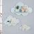 Trio de nichos em mdf para o quarto do bebê modelo nuvem AZUL BEBÊ