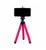 Tripé Mini Flexível Portátil Suporte Celular Câmeras Vermelho