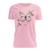 Tshirt Blusa Estampada Feminina Manga Curta Camiseta Camisa Borboleta Rosa claro