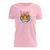 Tshirt Blusa Estampada Feminina Manga Curta Camiseta Camisa Tigre Rosa claro