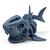 TUBARÃO ESQUELETO Articulado Brinquedo Baby Shark Fidget Toy Sensorial Anti Stress Alívio Ansiedade Azul titanium