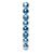 Tubo 8 Bolas de 8cm Brilhante/Fosca/Glitter Azul Claro