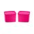 Tupperware Kit Jeitosos 800ml (cada) Pink