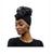 Turbante africano feminino Preto