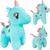 Unicórnio De Pelúcia Plush Anti-alérgico 30cm - Bee Toys Azul