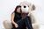 Urso De Pelúcia Gigante Teddy 1,70m - 307 Avelã com laço tabaco