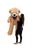 Urso De Pelúcia Gigante Teddy 1,70m Com Laço Várias Cores - Barros Baby Store Doce de leite com laço tabaco
