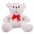 Urso De Pelúcia Sentado Almofada Teddy 36cm Baunilha