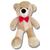 Urso de Pelúcia Teddy 50cm Fofinho Com Laço Presente Decoração Brinquedo Infantil Avelã