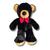 Urso de Pelúcia Teddy 50cm Fofinho Com Laço Presente Decoração Brinquedo Infantil Preto