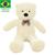 Urso Gigante De Pelucia Teddy Bear 1,1 Metro (110cm) Cheio Branco