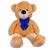 Urso Gigante Grande Pelúcia Teddy 140cm Doce de Leite Gravata azul