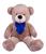 Urso Gigante Pelúcia Grande Teddy 1,10 Metros - Beca Baby Avelã, Azul