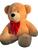 Urso Gigante Pelúcia Ted Bicho 90cm Antialérgico bebê almofada Doce de leite laço vermelho
