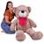 Urso Gigante Pelúcia Teddy 1,10 Metros com Laço - Várias Cores - Barros Baby Avelã com laço pink