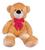 Urso Gigante Pelúcia Teddy 1,10 Metros com Laço - Várias Cores - Barros Baby Urso doce de leite com laço pink