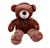 Urso Gigante Pelúcia Teddy 1,10 Metros com Laço - Várias Cores - Barros Baby Urso mel com laço tabaco