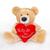 Urso Grande De Pelúcia 60Cm Teddy Bear Com Coração Personalizado Feliz Dia Dos Namorados Doce