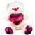 Urso Teddy Pelúcia Médio 30cm Eu Te Amo Coração Presente - Bee Toys Rosa