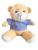 Urso Ursinho De Pelúcia 25cm Decoração Antialérgico Vários Modelos - Barros Baby Store Chevron azul