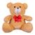 Urso Ursinho De Pelúcia Antialérgico Teddy 36cm Com Laço - Barros Baby Store Doce