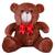 Urso Ursinho De Pelúcia Antialérgico Teddy 36cm Com Laço - Barros Baby Store Mel