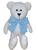 Ursos de pelúcia com laços sortidos 1unidade com 29cm brinquedo decoração quarto infantil Urso baby branco com laço azul