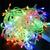 Varal Pisca Pisca de Natal Tradicional LEDs Coloridos de 9 Metros C/ 8 Funções 110v Cores Colorido