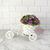 Vaso Bicicleta Miniatura com Arranjo de Flores - Decoração  Flor Roxa