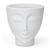 Vaso Cachepo Rosto Face Feminino Mulher Decoração Branco 17 Nutriplan Decorativo Minimalista Para Sala Escritório e Consultório Branco